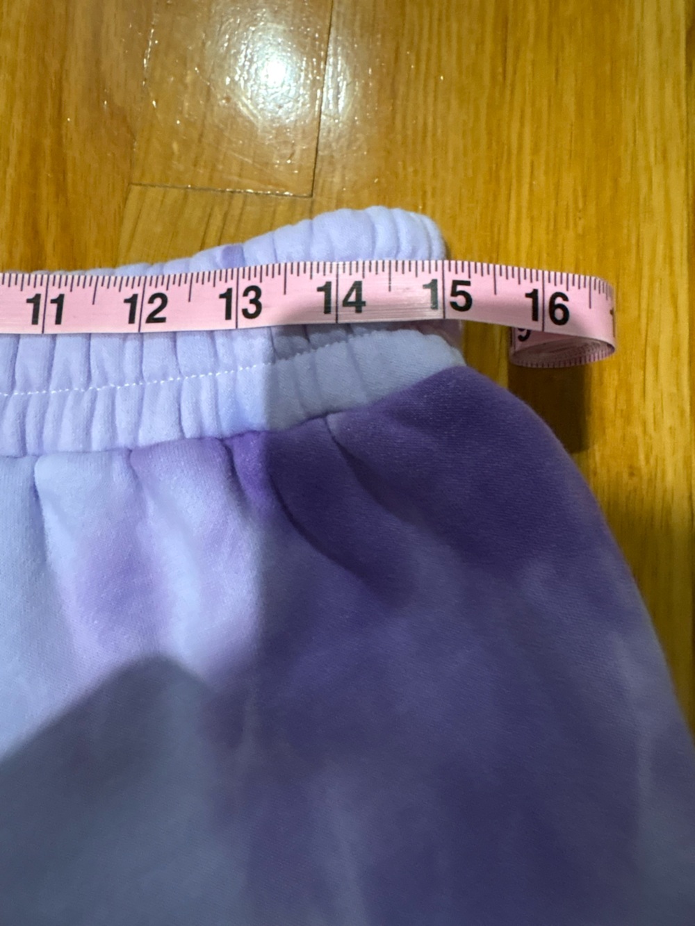 Comfrt Purple Tie Dye Sweatpants Joggers Lavender Size L NWOT - Picture 4 of 6
